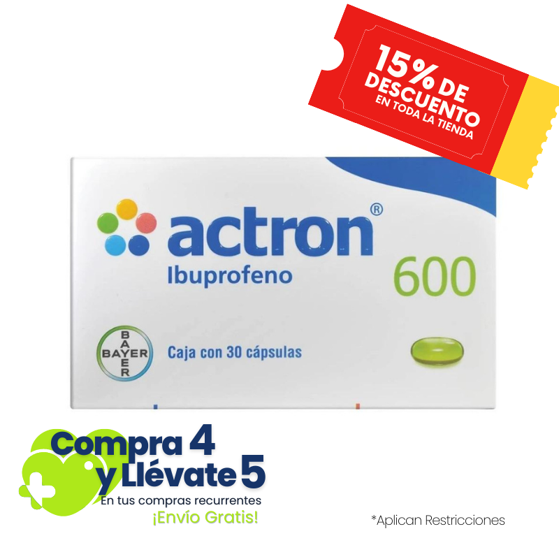 ACTRON 600 30 CAPS 600MG PATENTE